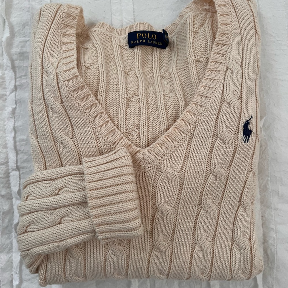 Classic Polo V-neck Sweater
